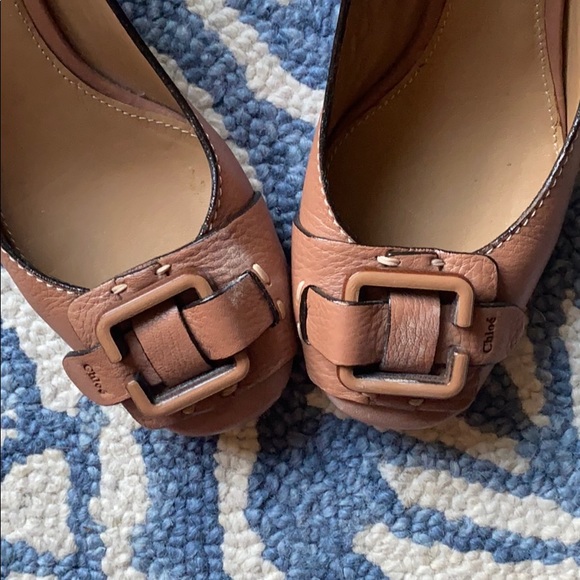 Good condition Tan Chloe wedges - Picture 3 of 5